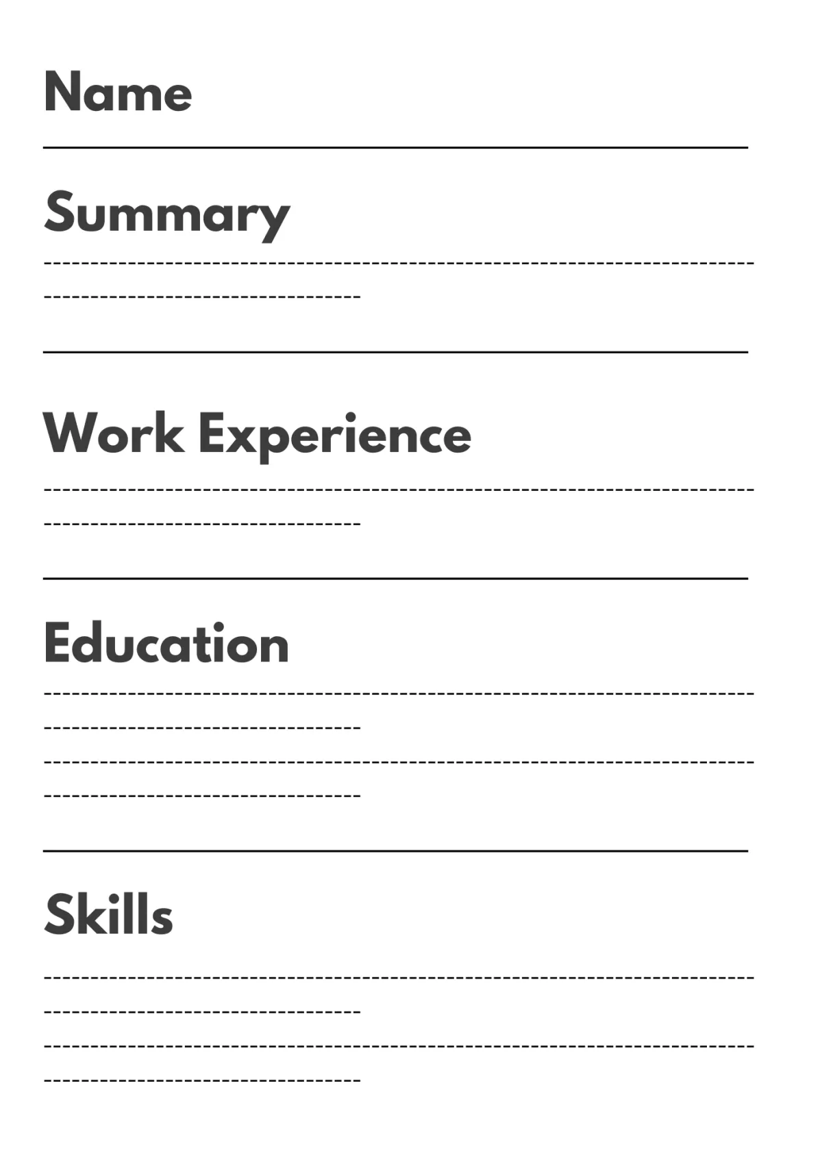 Use a Functional Resume Format